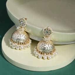 Glamorous Kundan Statement Earrings 1