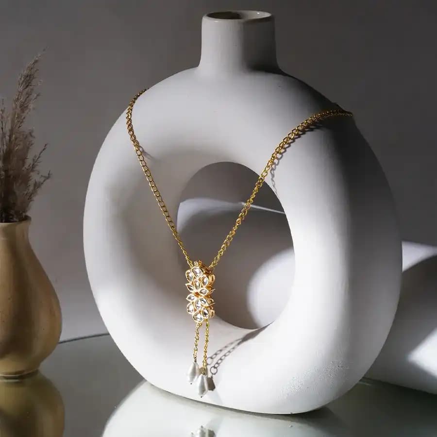 Luxe Long Kundan Neckpiece