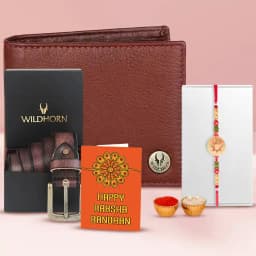 Rakhi Charm N Leather Essentials Gift Set 1