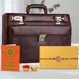 Thoughtful Ganesh Rakhi N Briefcase Combo 1