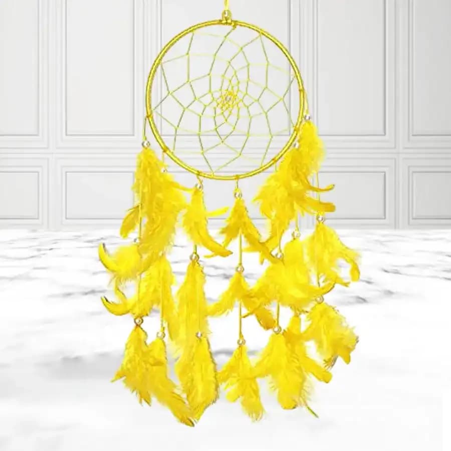 Homemade Beaded Dreamcatcher Feng Shui Showpiece