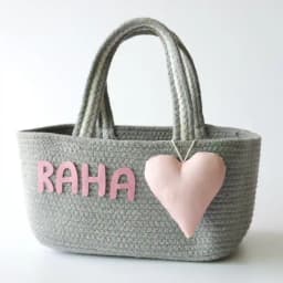 Magnificent Storage Basket with Heart 1