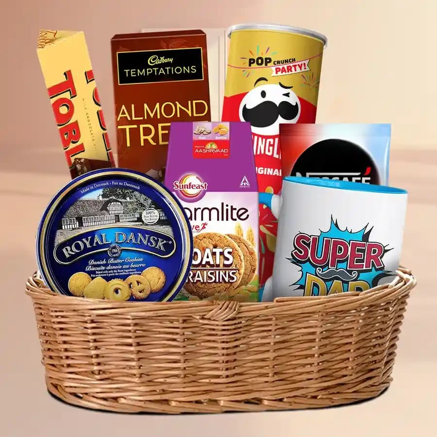 Delightful Treats Basket for Dad