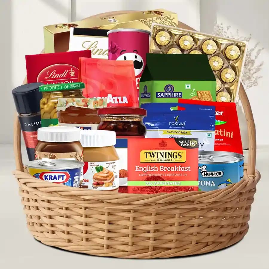 Gourmet Indulgence Gift Basket
