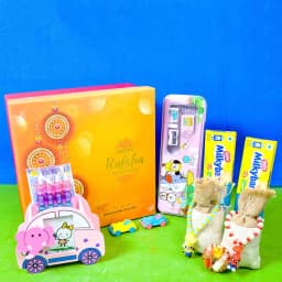 Amazing Kids Superhero Bracelet Rakhi with Chocolates n Assortments 1