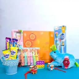 Appealing Kids Rakhi n Assorted Kits Combo 1