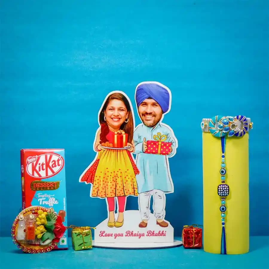 Evil Bhai Bhabhi Rakhi Custom Combo