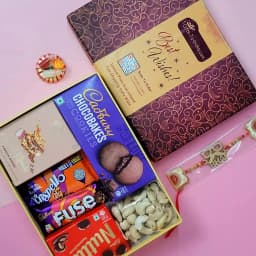 Fantastic Rakhi with Nuts n Chocolates Combo 1