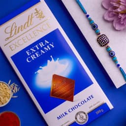 Fantastic Evil Eye Rakhi N Lindt Excellence Combo 1