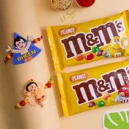 Marvellous Kids Rakhi Set N M N M Chocolate Combo 1