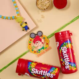 Adorable Kids Rakhi N Skittles Combo 1