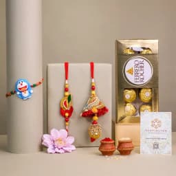 Elegant Family Rakhi Set N Rocher Bliss 1