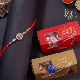 Celebrate with Love Rakhi and Lindor Delight 1