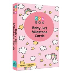 Adorable Baby Gir Milestone Cards 1