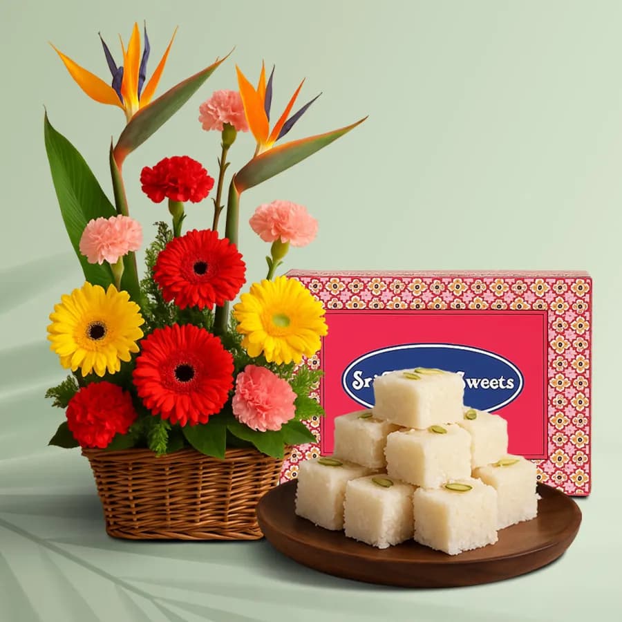 Exquisite Coconut Delight & Floral Cheer Package