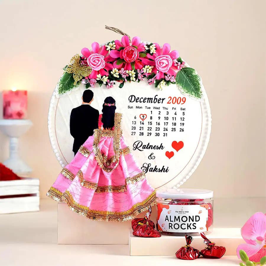 Personalized Love Story Calendar with Gourmet Chocolates