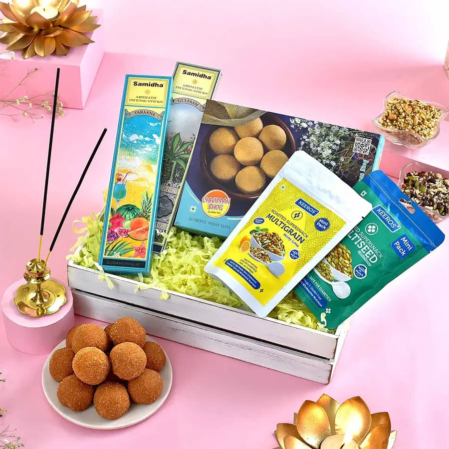 Divine Incense N Sweets Diwali Hamper