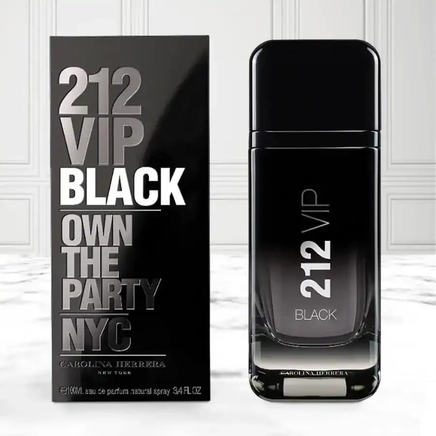 Appealing Carolina Herrera 212 VIP Black Eau de Perfume for Men