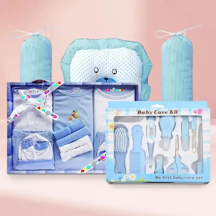 Remarkable New Born Baby Care Gift Hamper for Boys