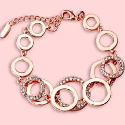 Fashionable Gold Plated Stone Bracelet 1