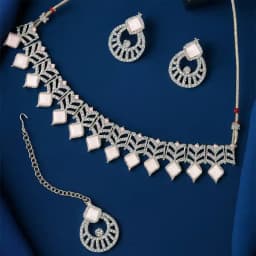 Chic Pink AD Stones Choker Set 1