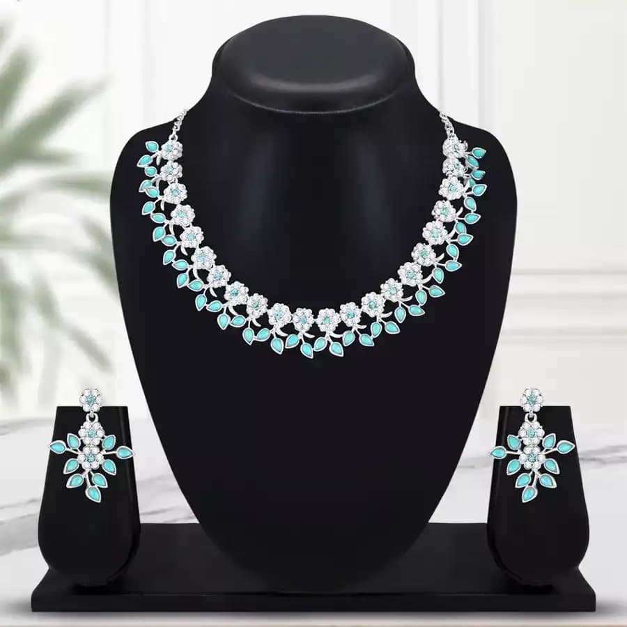 Exclusive Crystal AD Diamond Jewelry Set