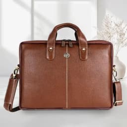 Sleek Mens Leather Laptop Bag 1