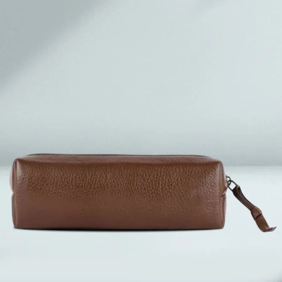 Sleek Leather Utility Pouch