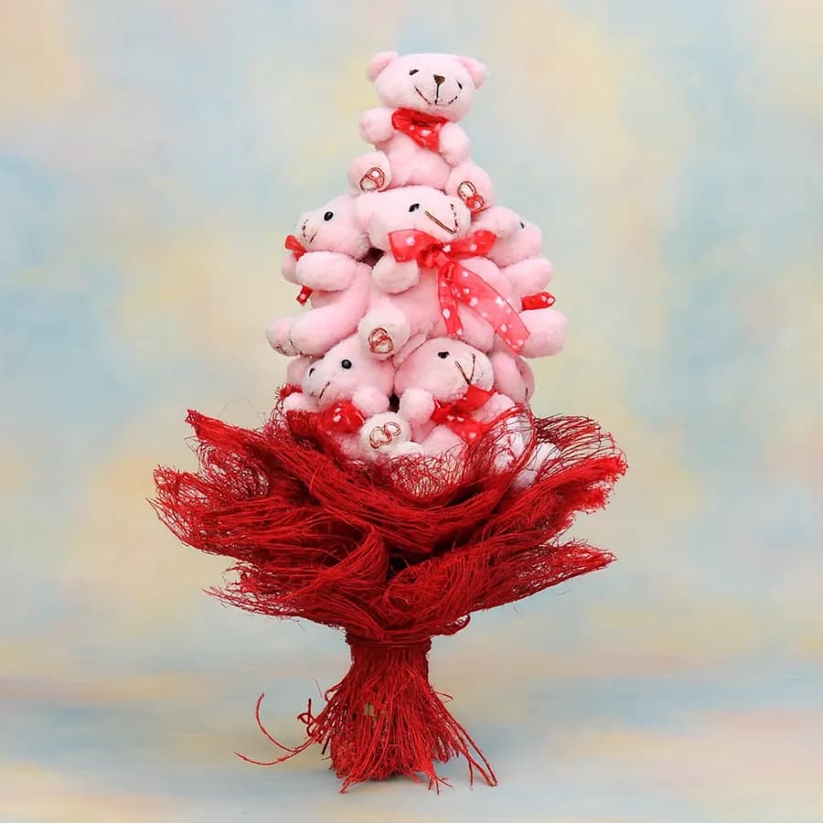 Charming Teddy Bear Garden Surprise