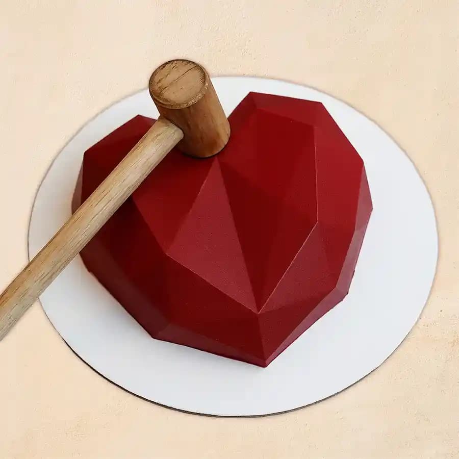 Love's Sweet Surprise Cake with Hammer