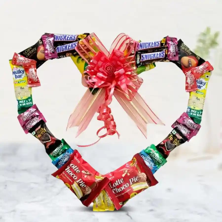 Amazing Chocolate Heart Wreath