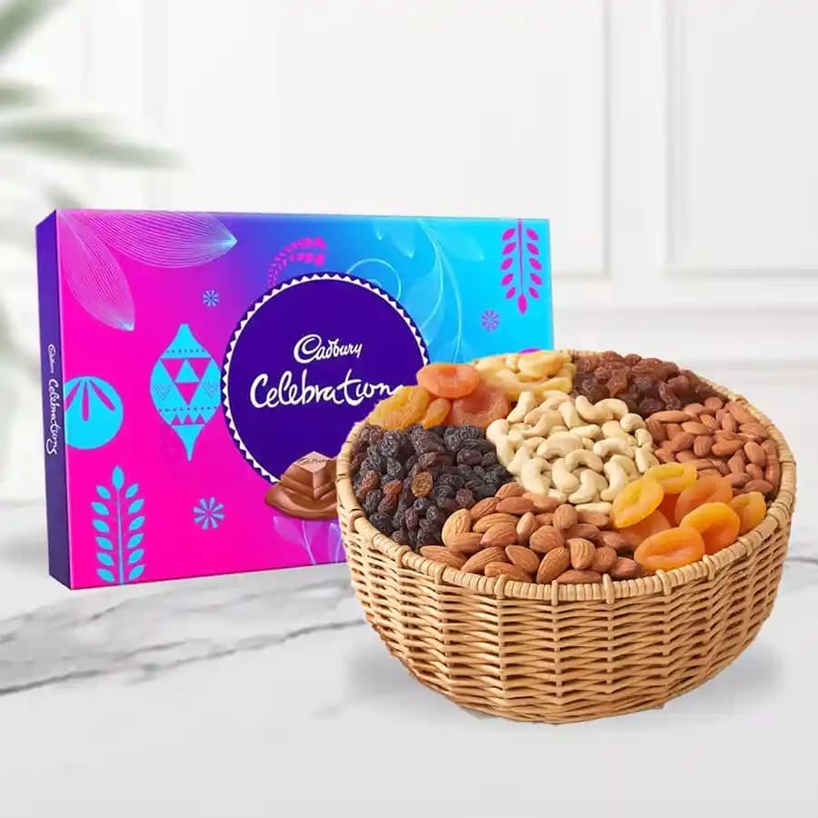 Zesty Combo of Cadbury Celebrations with Dry Fruits