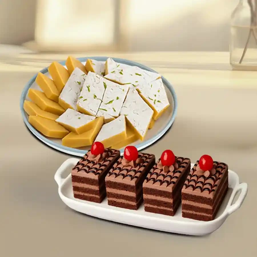 Kesar Kaju Katli Chocolate Bliss Combo