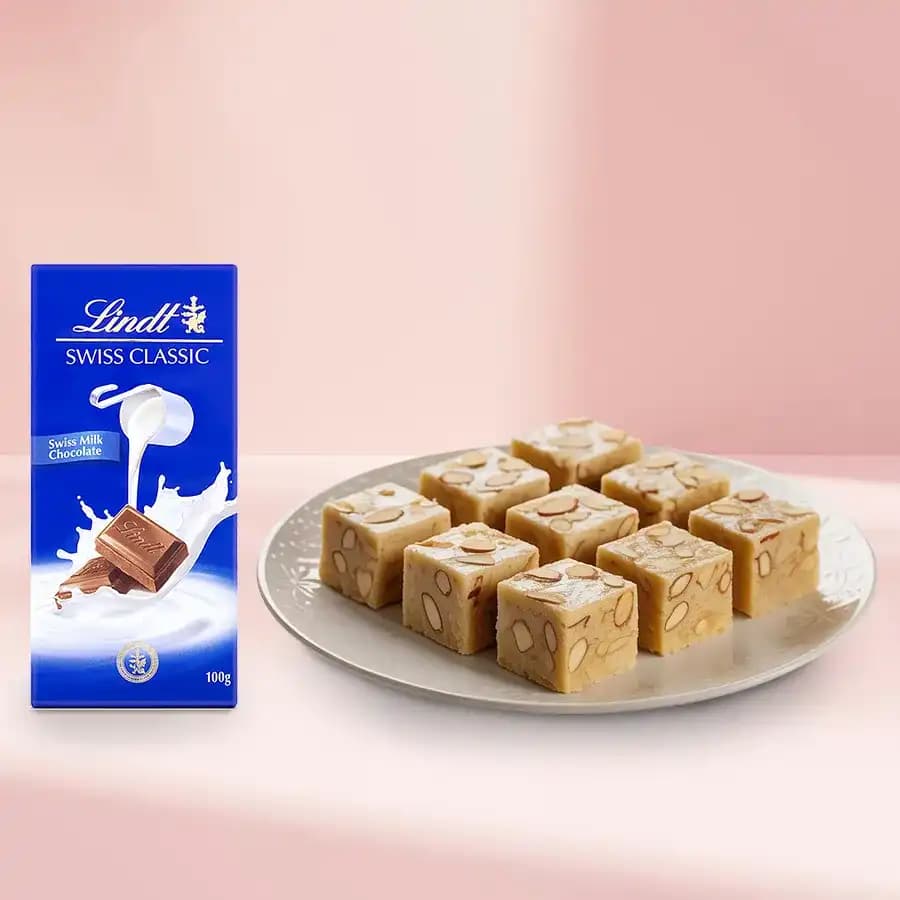 Royal Almond Treat from Shree Mithai with Lindt Excellence