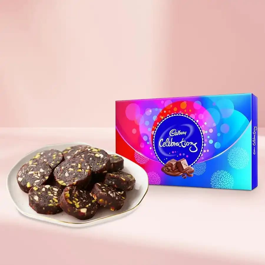 Dry Fruit Dates Roll from Shree Mithai with Cadbury Celebration