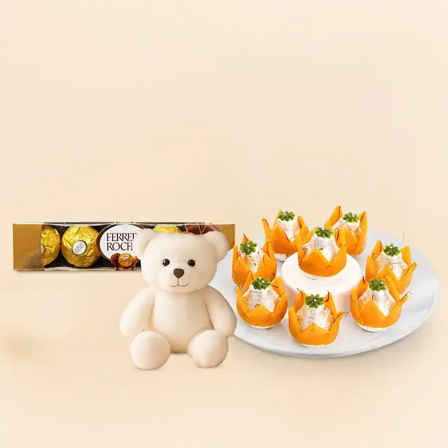 Badam Kalash from Dadus with Teddy N Ferrero Rocher