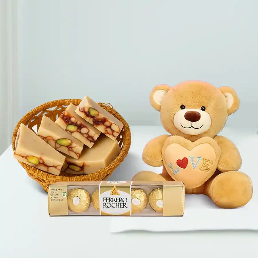 DryFruit Katli from G Pulla Reddy with Teddy N Ferrero Rocher