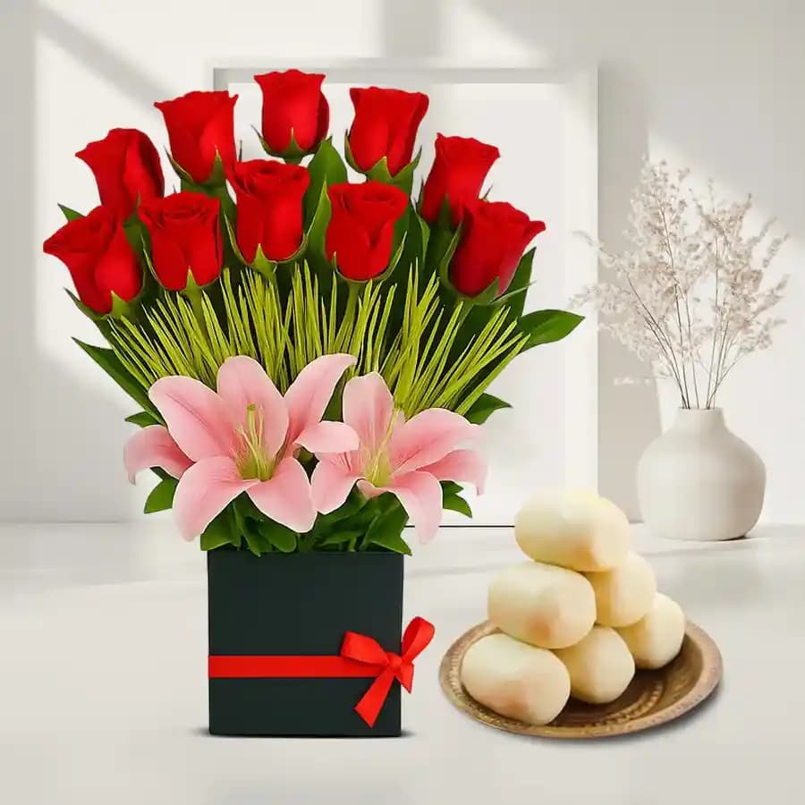 Palakova from Almond House with Designer Flower Arrangement