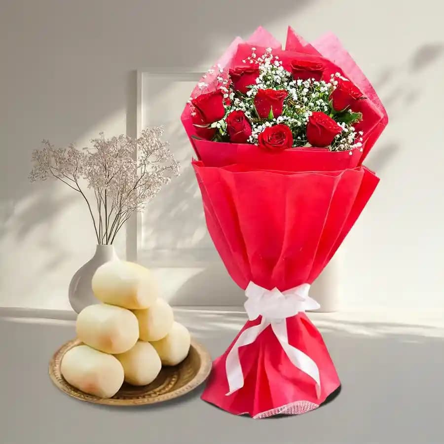 Elegant Roses and Bubbly Delight