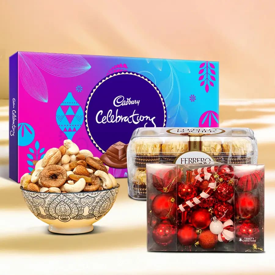 Christmas Special Chocolate N Nuts Tower Combo