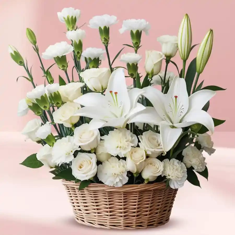 Elegant White Floral Beauty