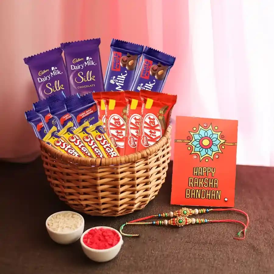 Sweet Bond Rakhi Chocolate Hamper