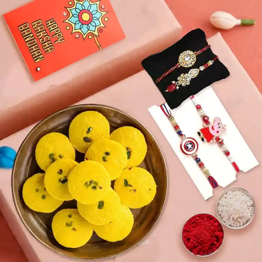 Cherished Rakhi Bundle with Tasty Delights