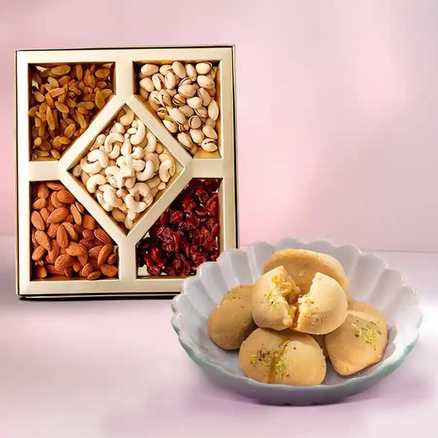 Jolbhora Sandesh from Balaram Mullick with Mixed Dry Fruits