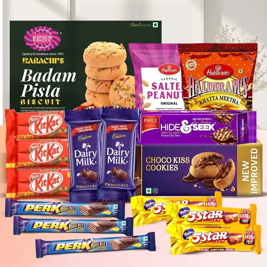 Delicious Chocolate N Snacks Hamper