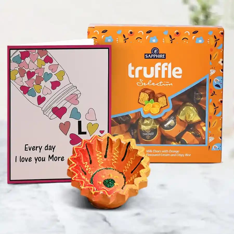 Message Of Joy Diya N Chocolates