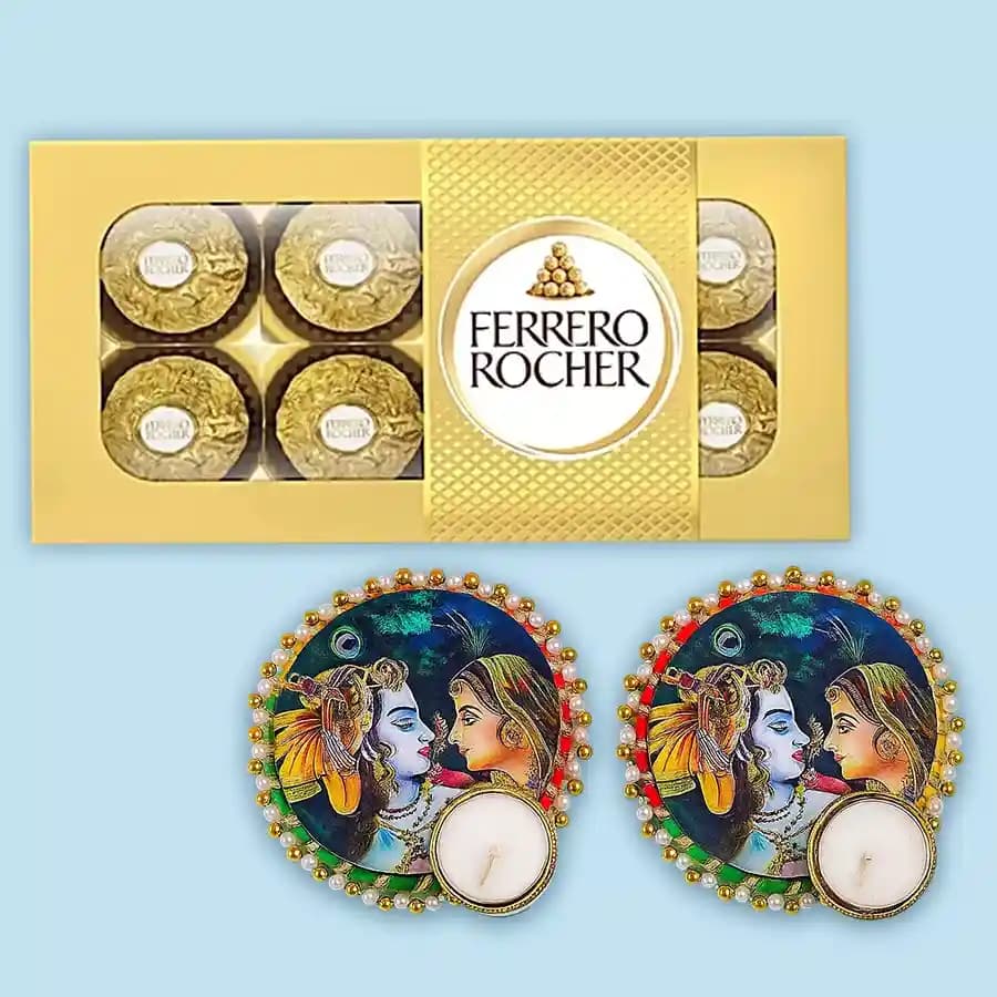 Sweet Serenity Delightful Chocolates N Relaxing Candle Set