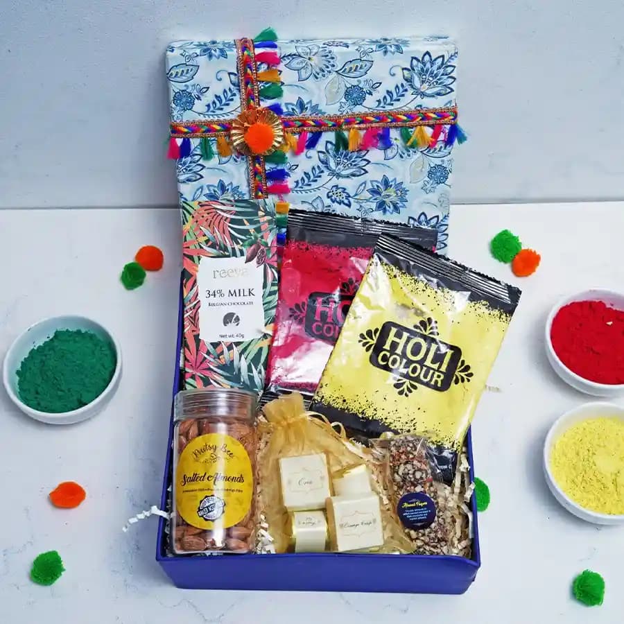 Chocolaty Bliss N Holi Colour Hamper