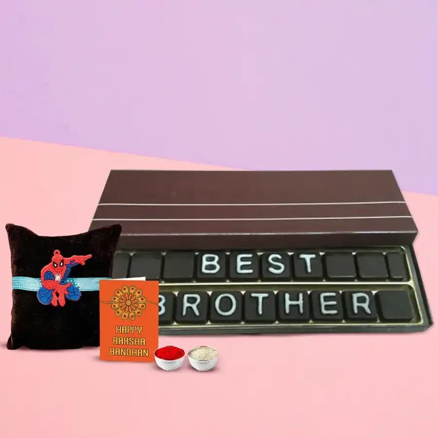 Choco Delight Brother Bundle with Spiderman Rakhi