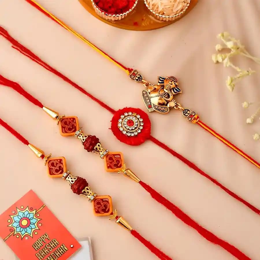 Charming 4 Rakhi Collection with Personal Touch
